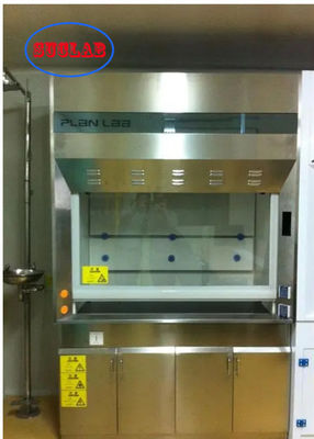 Buon prezzo Protezione dei lavoratori di laboratorio Cappuccio di fumo a condotto bianco Sistema di armadi di fumo di laboratorio con scarico a condotto in linea