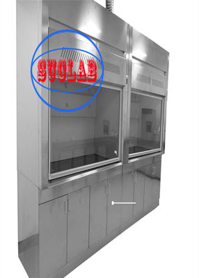 Buon prezzo 6 mm vetro temperato con condotti di laboratorio cappuccio di combustione Produttore Sistema di controllo microcomputer 1 anno di garanzia in linea