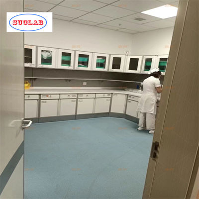 Buon prezzo Produttori di banchi da lavoro per la dispensazione di mobili ospedalieri in acciaio completo con L 3000*W 750*H 850-900 mm in linea