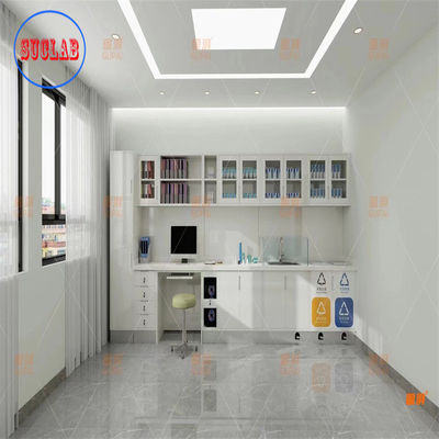 Buon prezzo 3000*600*850-900mm Produttori di Casework Medici Ospedalieri con Mensole Regolabili in linea