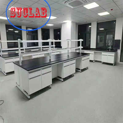 Buon prezzo Laboratorio di chimica del legno di acciaio banco di lavoro laboratorio Casework Hong Kong con epossidi resina Worktop in linea