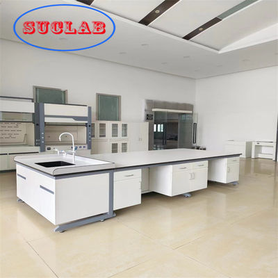 Buon prezzo Laboratorio di Chimica Banchetto di lavoro Hong Kong con armadietti multipla di resina fenolica laminata resistente al fuoco in linea