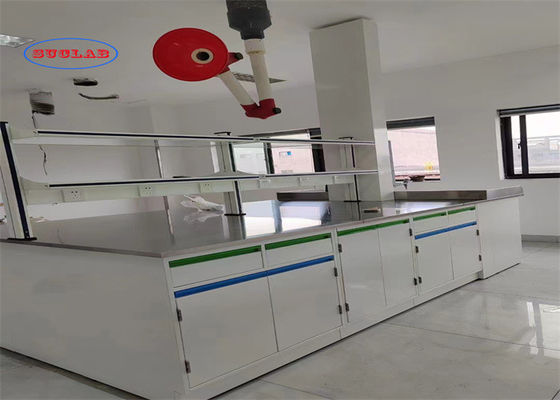 Buon prezzo Full Steel Chemistry Lab Bench Casework Laboratory Hong Kong con Pp Sink e Silent Rail System in linea