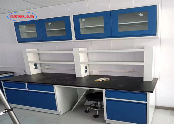 Buon prezzo Silent Rail Chemistry Laboratory Bench Mobile di laboratorio Malesia con lavandino in resina eossida e cerniera in acciaio inossidabile in linea