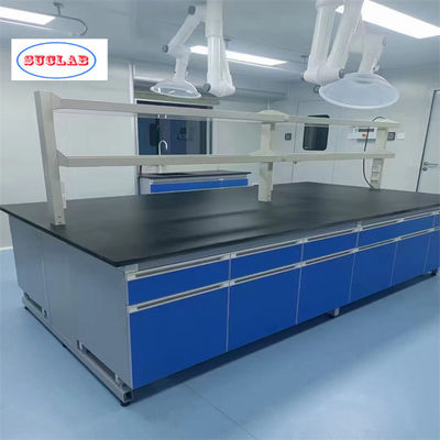 Buon prezzo Acciaio / Legno / PP Laboratorio di chimica Banchina di lavoro Malesia Sicurezza Fenolica Resina Banchina eccellente servizio clienti in linea