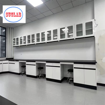 Buon prezzo Laboratorio di chimica resistente banco di lavoro di acciaio banco di laboratorio di legno DTC105 DEG Cerniere Livello di sicurezza in linea