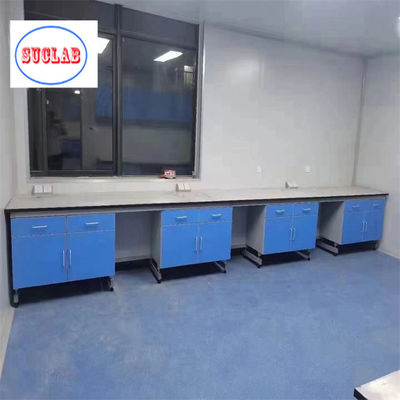 Buon prezzo Laboratorio di chimica banco di lavoro di sicurezza laboratorio di acciaio legno banco di lavoro con superficie di lavoro laminata resistente ai prodotti chimici in linea