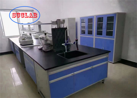 Buon prezzo Laboratorio di chimica banco di lavoro banco di laboratorio Vietnam con resina fenolica piano di lavoro di sicurezza C Design del telaio DTC105 DEG Cerniere in linea