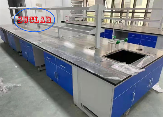 Buon prezzo Multi-Cabinet C Frame Laboratory Worksations / Lab Bench Table con resina fenolica o resina epossidica in linea