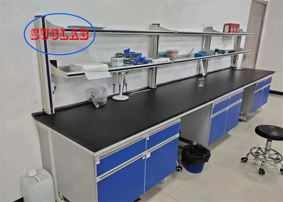 Buon prezzo Personalizzare il legno durevole Laboratorio di chimica banco di lavoro laboratorio banco di postazione di lavoro in linea