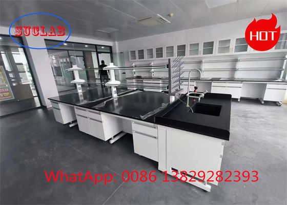 Buon prezzo Cornice robusta in C Laboratorio di chimica Banchetto di lavoro In legno Mobili di laboratorio con superficie di lavoro laminata resistente ai prodotti chimici in linea
