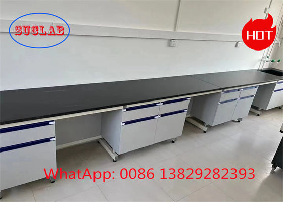 Buon prezzo Produttore di banchi di lavoro per laboratori di laminazione resistente alle sostanze chimiche con design a C-frame e servizio clienti eccezionale in linea