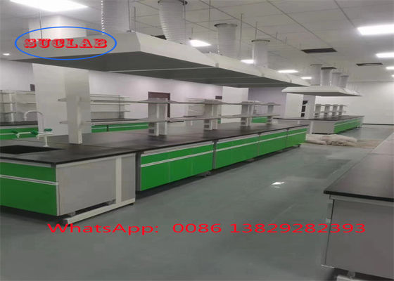 Buon prezzo C cornice Sicurezza Laboratorio chimico Banchetto di lavoro Mobili di laboratorio Forniture con superficie di lavoro laminata resistente ai prodotti chimici in linea