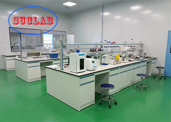 Buon prezzo Apparecchiature di laboratorio a superficie di lavoro in resina fenolica Costo Maniglia lineare non saldata Sink ceramico banco di laboratorio con rotaia DTC in linea