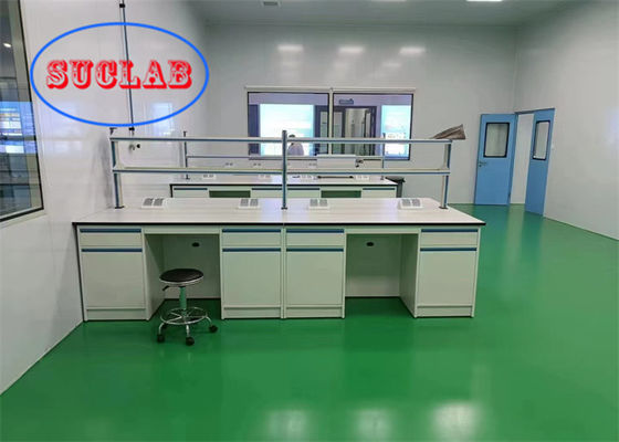 Buon prezzo Banchi di laboratorio di chimica personalizzabili con scatola a prova di schizzi e copertura protettiva in linea