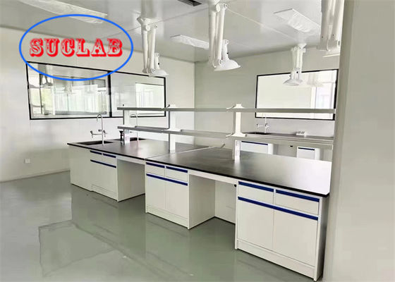 Buon prezzo Prezzo dei banchi di laboratorio di chimica dotati di binari DTC e banconi personalizzati in linea