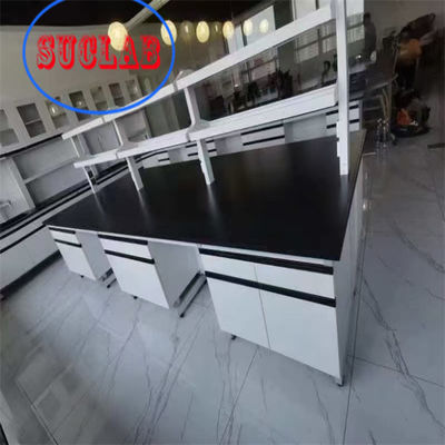 Buon prezzo Produttore di banchi di laboratorio modulari per manipolazione lineare non saldata con presa multifunzionale e design rettangolare in linea