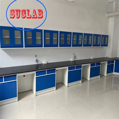 Buon prezzo Banchi di laboratorio modulari Hong Kong Lavabo in PP/ceramica/resina epossidica personalizzato con presa multifunzionale e scatola a prova di schizzi in linea