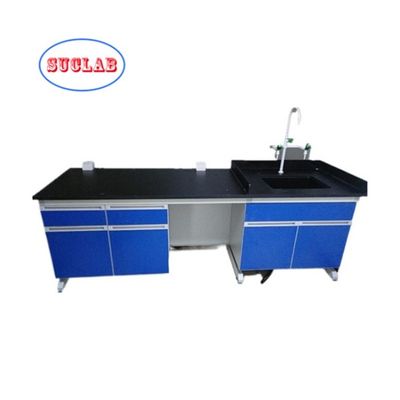 Buon prezzo Disegno di banco di lavoro di laboratorio di chimica personalizzabile con telaio in C e armadi multipli in linea