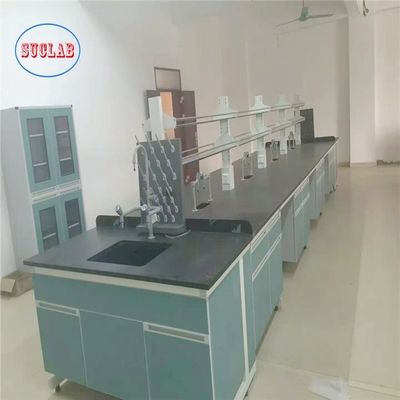 Buon prezzo Laboratorio di chimica su misura Produttori di mobili di laboratorio con superfici di lavoro laminate resistenti ai prodotti chimici e elevata sicurezza in linea