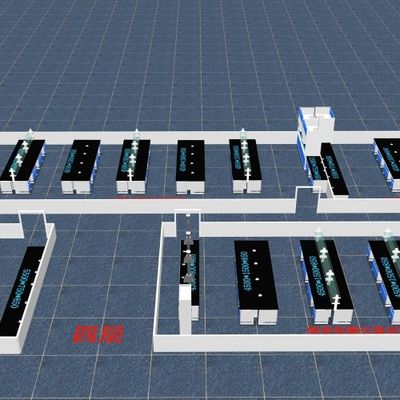 Buon prezzo Disegno di mobili modulari di laboratorio personalizzabili e moderni con rivestimento in polvere in linea