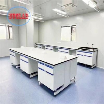 Buon prezzo Laboratorio di chimica con resina fenolica Banchi di lavoro di laboratorio chimico Arredamenti con cerniere DTC105 DEG e piano di lavoro in resina epossidica in linea