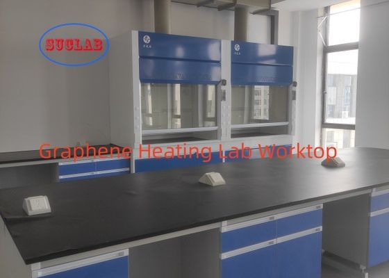 Buon prezzo Rivestimento con grafene riscaldamento banco di laboratorio di chimica L*1500/750 W *800 /850 mm H O personalizzabile Bianco/ Blu/ Giallo/ Nero in linea