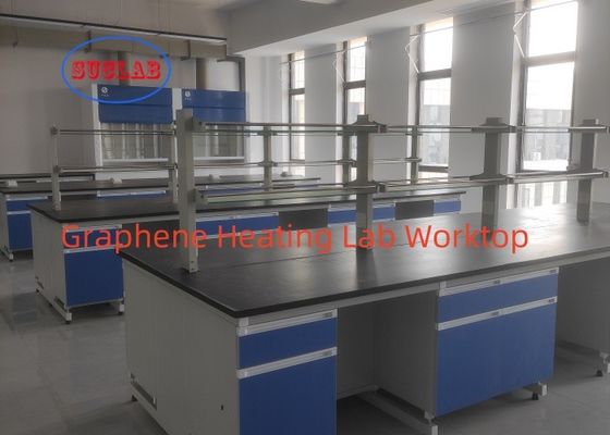 Buon prezzo Esperienti scientifici scolastici Laboratorio di riscaldamento chimico Banchetto di lavoro con scaffale dei reagenti in linea