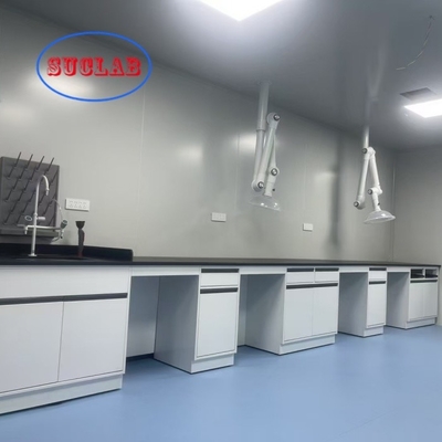 Buon prezzo Agenzia di banco di laboratorio di chimica multifunzionale con DTC 105°/175° Cerniera Cerniera in acciaio inossidabile e lavandino in resina epossidica in linea