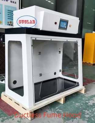 Buon prezzo Sash Opening Vertical Sliding Ductless Fume Hood Manufacturer with ≥99.99% Filter Efficiency in linea