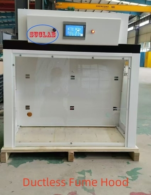 Buon prezzo Produttori di armadi di fumo senza condotti in acciaio completo 220V/50Hz Fornitore di alimentazione Pp Sopratore anti-corrosione per e estrattore di fumo chimico sicuro per laboratorio chimico e scolastico in linea