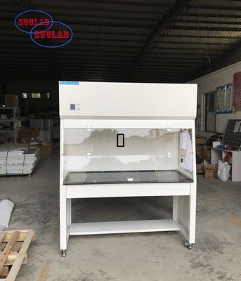 Buon prezzo Basso livello di rumore Soluzioni di cappucci di fumo senza condotti per il piano di lavoro in resina fenolica resistente alle sostanze chimiche nei laboratori in linea
