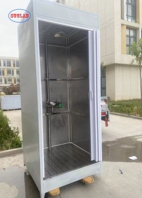 Buon prezzo Soffione doccia in acciaio inossidabile, doccia di emergenza e lavaocchi personalizzati per cabina, con getto ad ampia copertura in linea